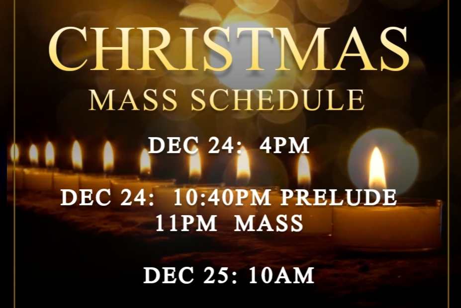 Christmas Mass Schedule